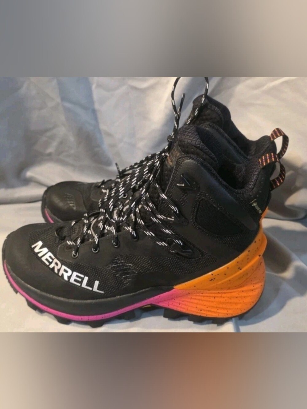 Merrell MTL Thermo Rogue 4 Mid GTX Hiking Boots Black Orange Women Size 7.5 NWOB
